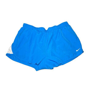 Nike Womens Dri-Fit Running Shorts Blue 321647-406 Size XL Extra Large Lined